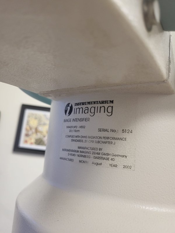 Ziehm Vista 2002 with Cine, Vascular, Sony Printer - inCAV Medical Imaging Equipment