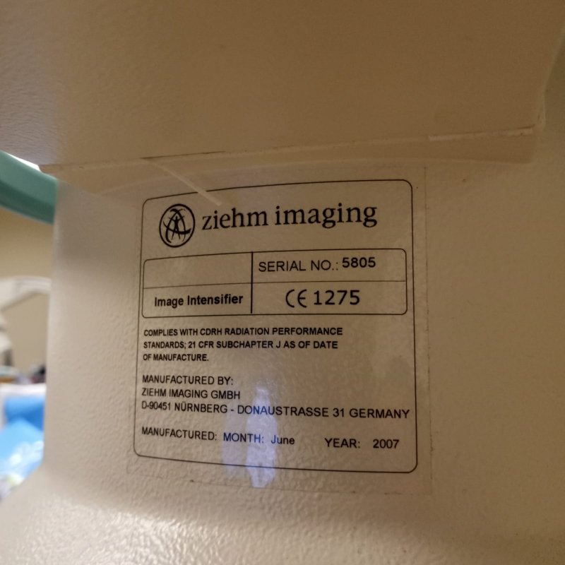 Ziehm Vista Plus With Flat Pannel - inCAV Medical Imaging Equipment